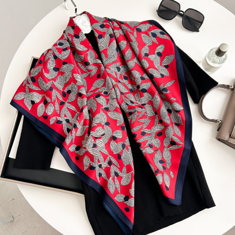 Scarf Silk Square - 90cm Square Scarf High Quality Bandana