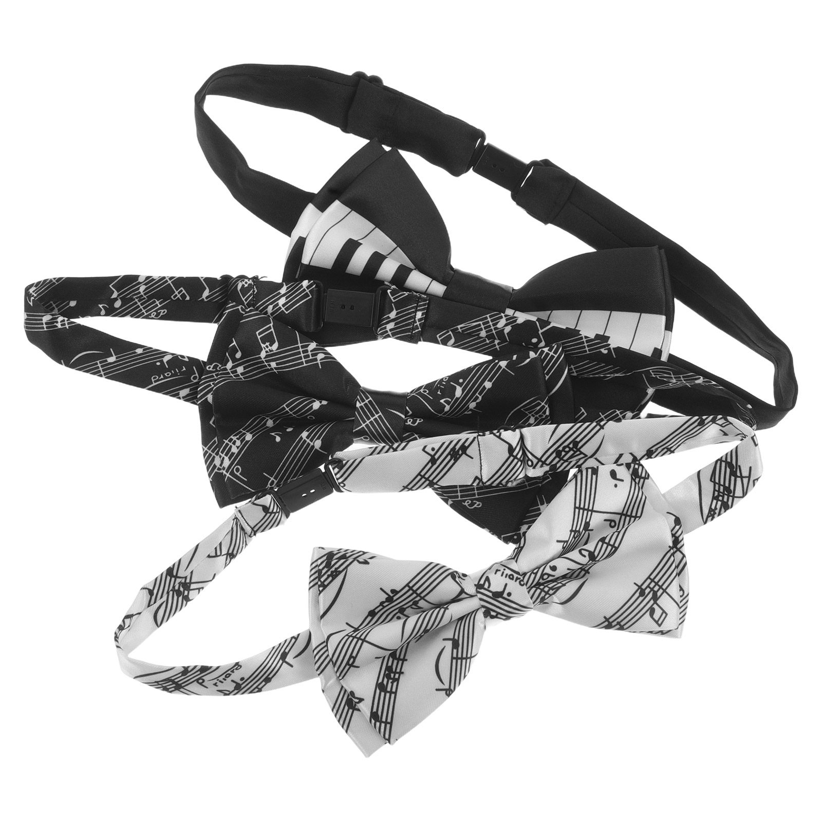 Bow Tie Pre Tied - 3pcs Piano Theme Bow Tie Pre-Tied
