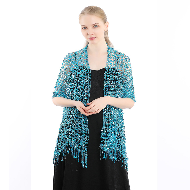 European and American Sequins  - Stole Wedding Shawl review and price