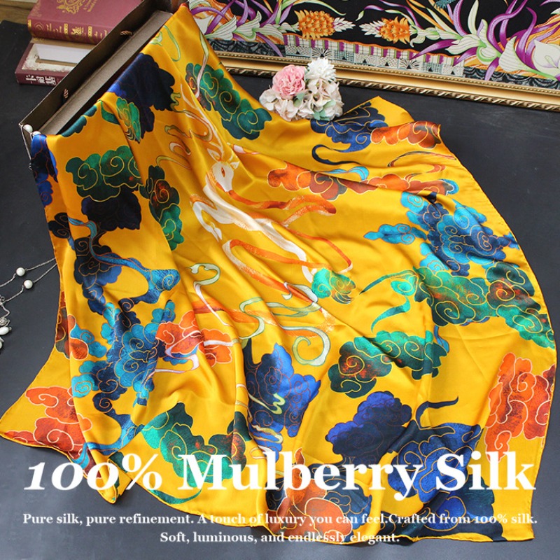 New Luxury 110x110cm Real Silk - Pashmina Wrap Large review and price
