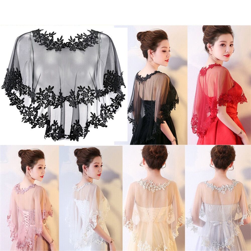 Fashion Lace Short Sleeve Shru - Stole Wedding Shawl review and price