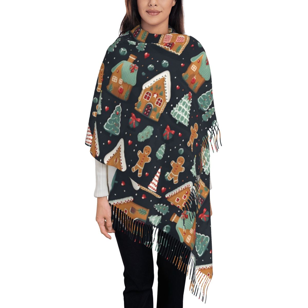 Christmas Delight- Whimsical G - Pashmina Wrap Large review and price