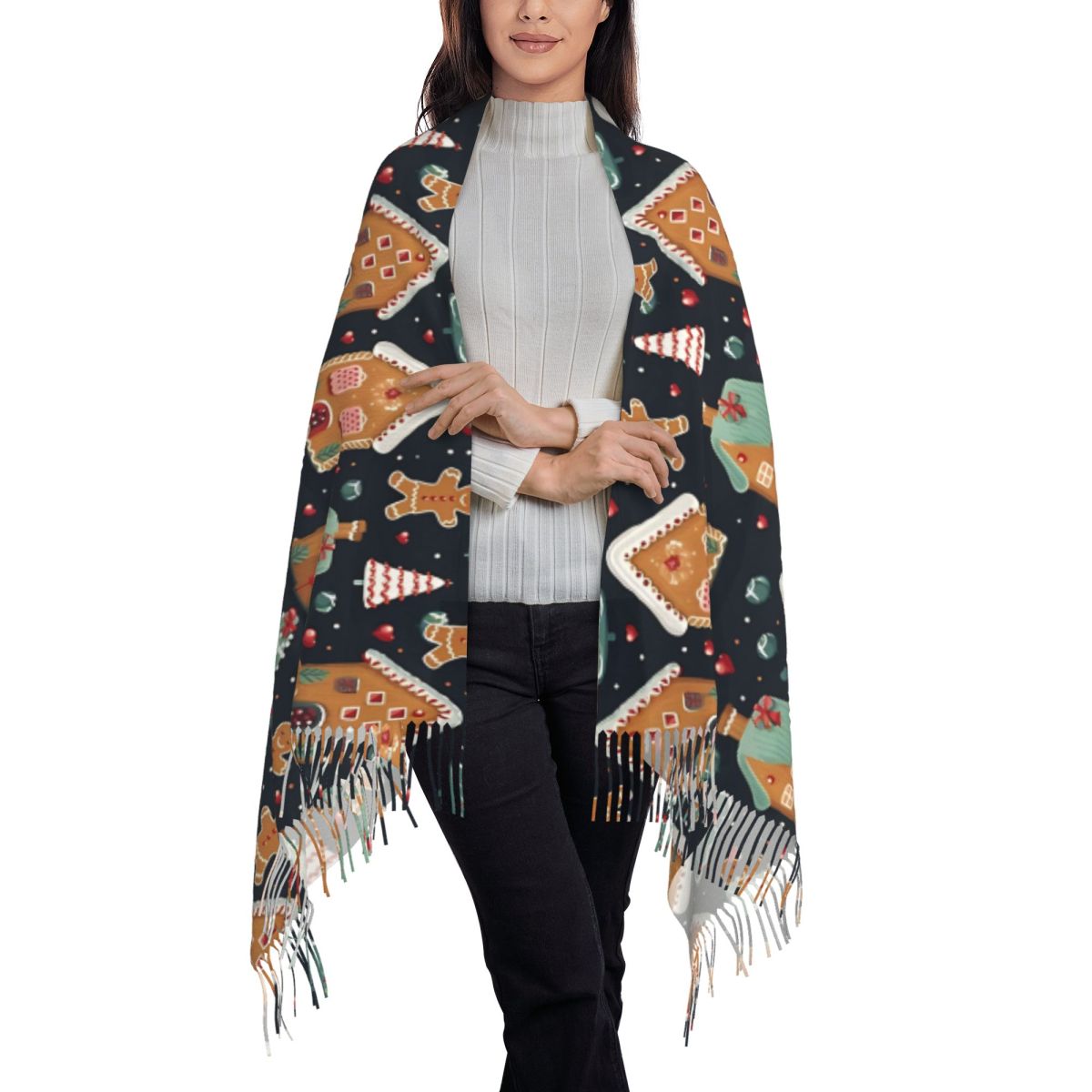 Christmas Delight- Whimsical G - Pashmina Wrap Large review and price