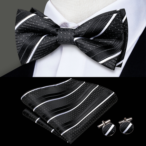 Mens Bow Tie Hanky Cufflinks P - Bow Tie Pre Tied review and price