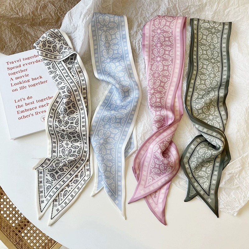 Set Series Silk Satin Scarf Wo - Ascot Neck Scarf review and price