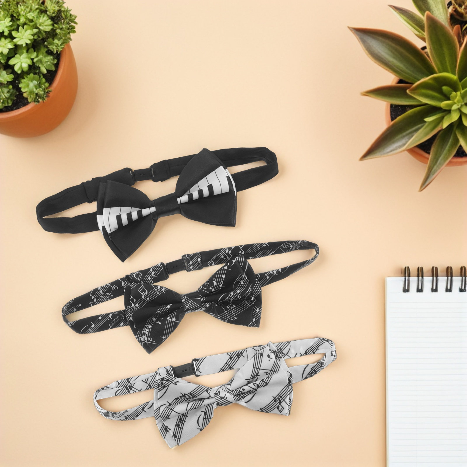 3pcs Piano Theme Bow Tie Pre-T - Bow Tie Pre Tied review and price