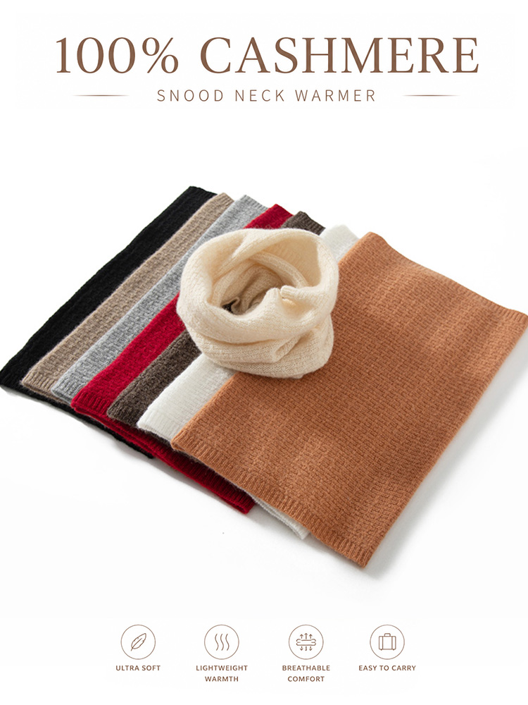 100% Pure Cashmere Waffle Knit - Infinity Scarf Knit review and price