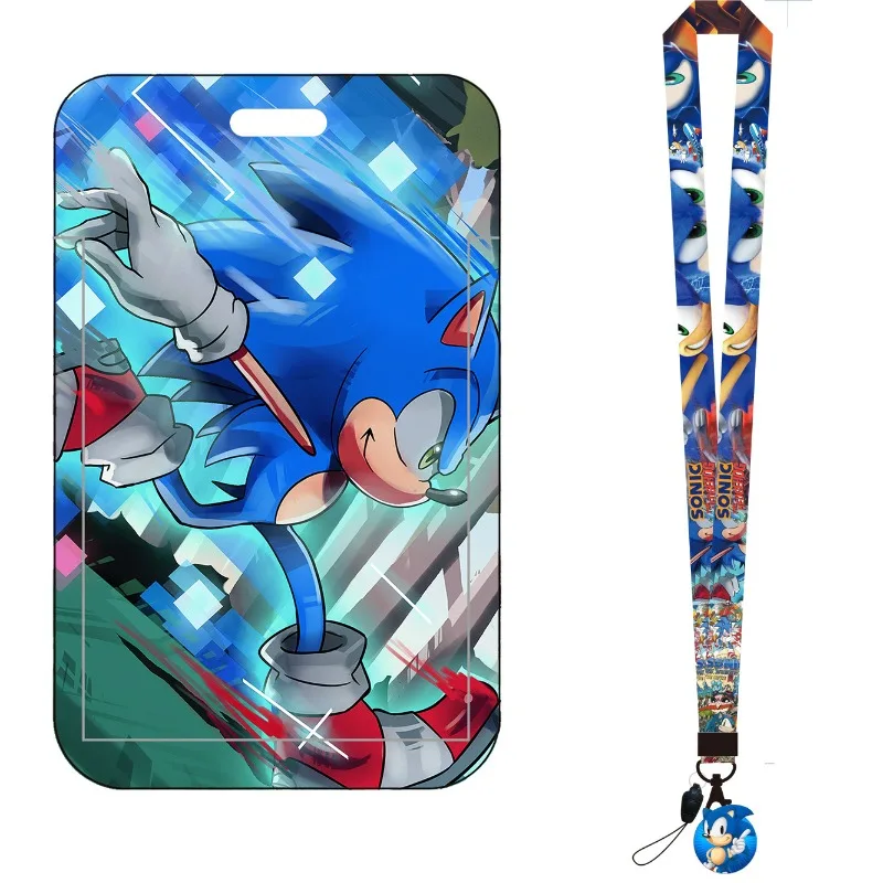Cartoon Sonic Bus Card Holder  - Lanyard Badge Holder review and price