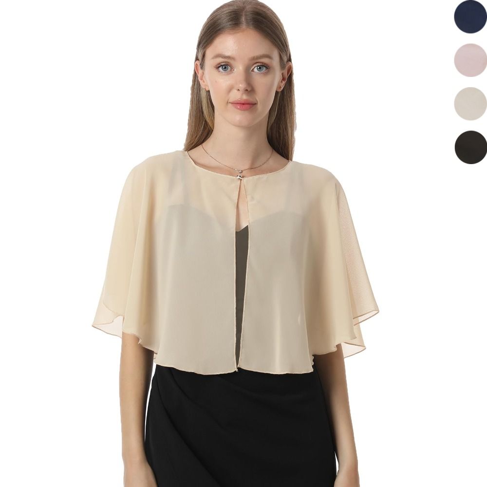 Vintage Sheer Chiffon Capelet  - Stole Wedding Shawl review and price