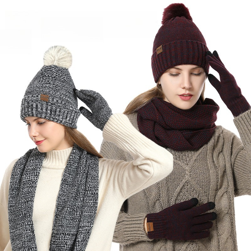 Women Winter 3Pcs Fleece Lined - Infinity Scarf Knit review and price