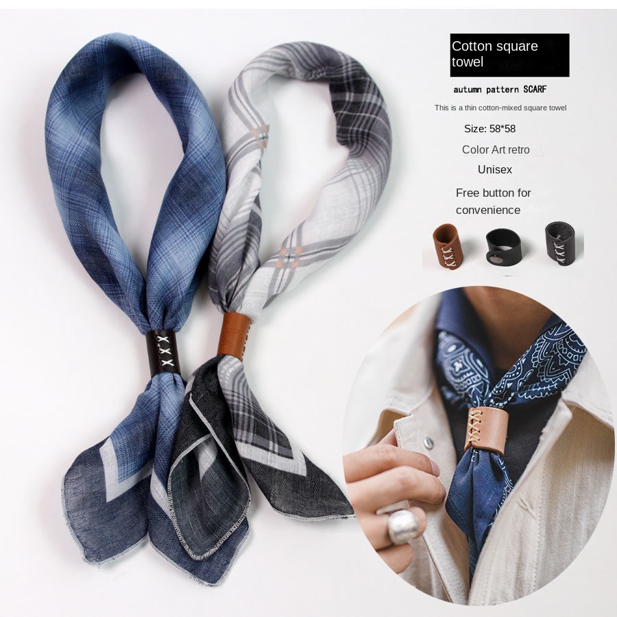 Men's Square Scarf with Button - Scarf Silk Square review and price