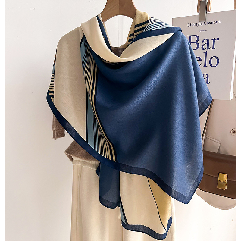 Luxury Brand Scarf  Wool Cotto - Pashmina Wrap Large review and price