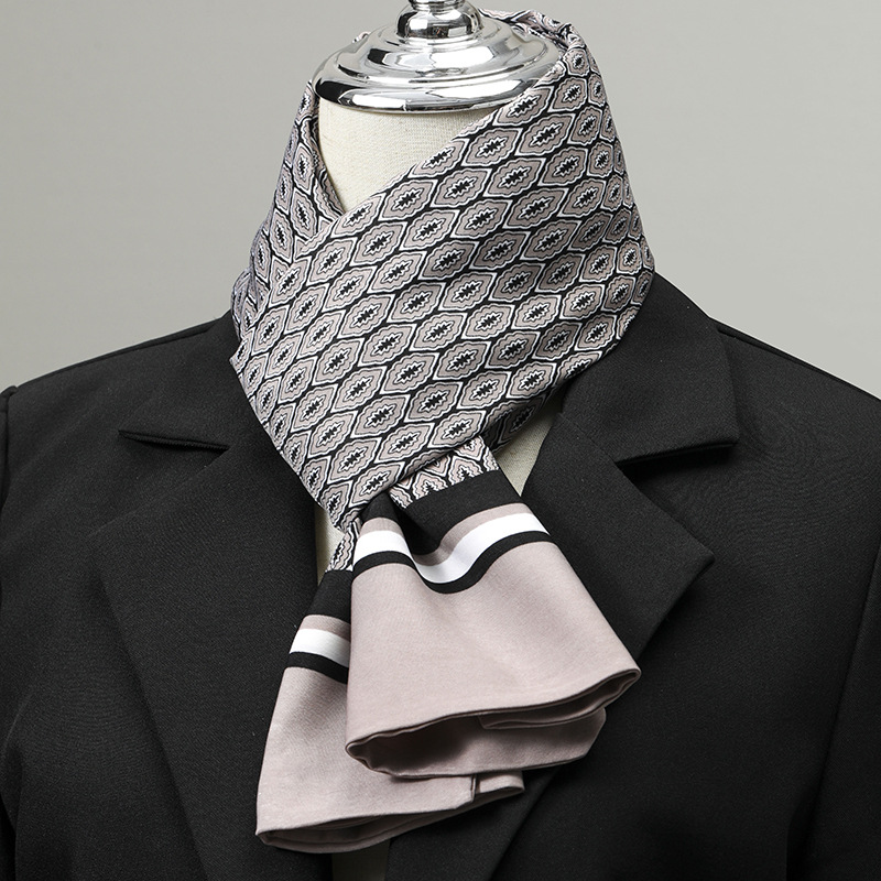 Men's Scarf Imitation Silk Nec - Scarf Silk Square review and price