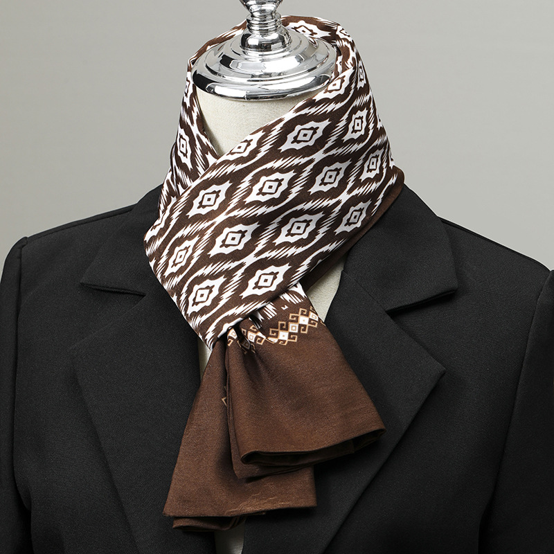 Men's Scarf Imitation Silk Nec - Scarf Silk Square review and price