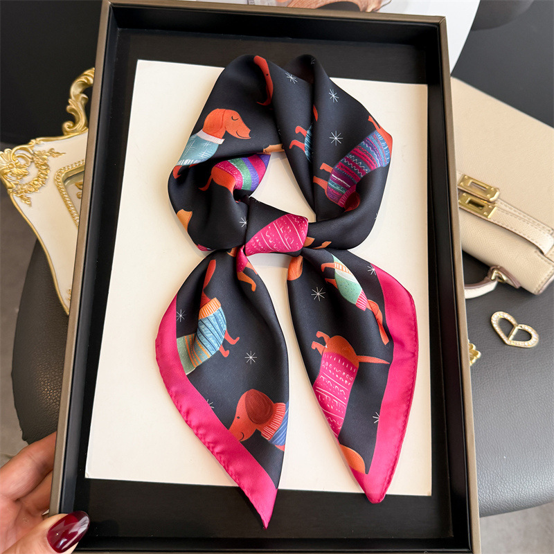 Fashion Wiener Dog Print Banda - Scarf Silk Square review and price