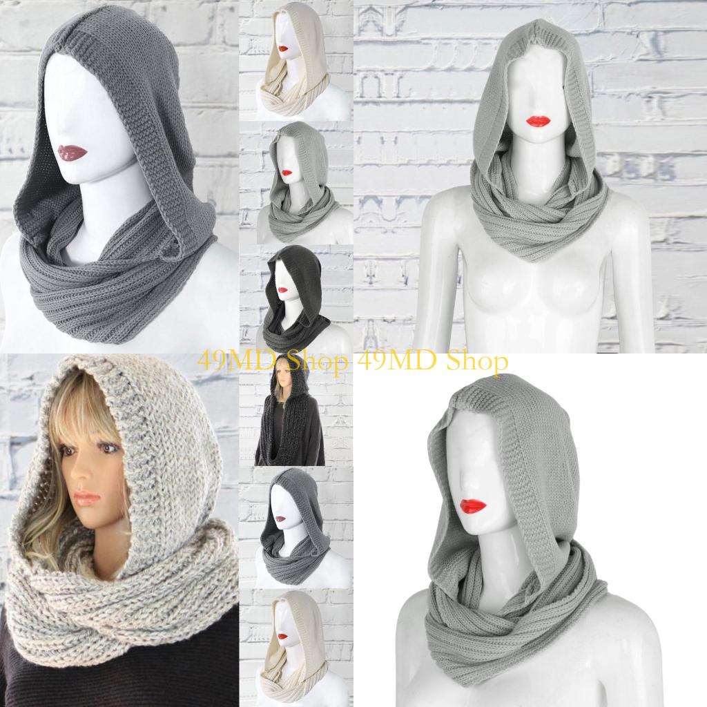 49MD Winter Hat for Women Hood - Infinity Scarf Knit review and price