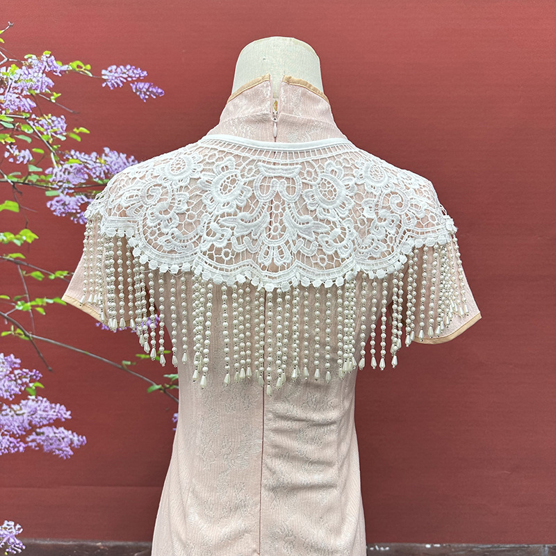 Vintage Pearl Tassel Shawl Anc - Stole Wedding Shawl review and price