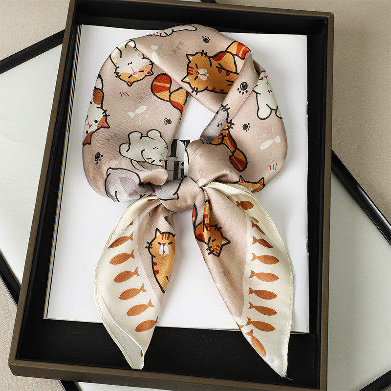 Luxury Silk Shawl Fat Cat Squa - Face Scarf Mask review and price