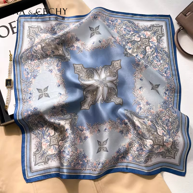 Baroque Floral 100% Mulberry S - Scarf Silk Square review and price