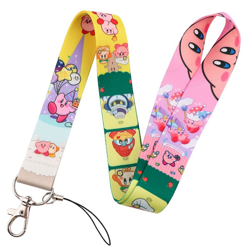 Hot Cute Kirby Lanyard Colorfu - Lanyard Badge Holder review and price