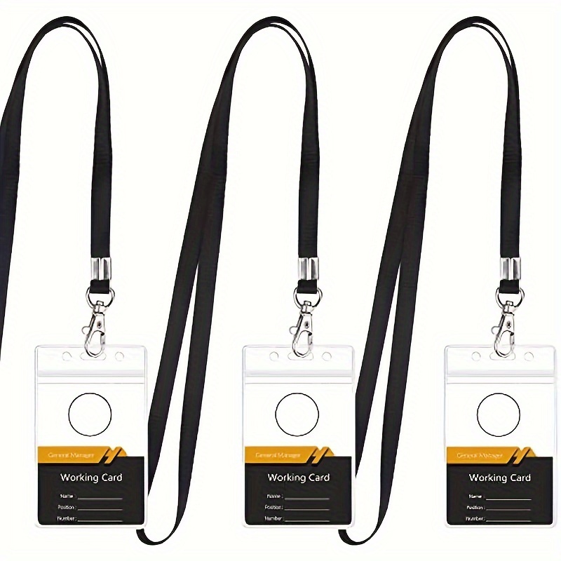 transparent waterproof name ba - Lanyard Badge Holder review and price